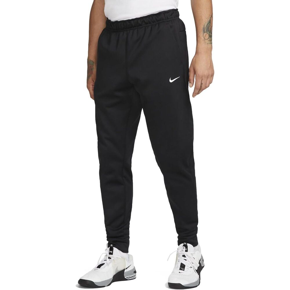 Nike Men's Therma Tapered Running Pants (Black/White). Size SMALL - DQ5405-010